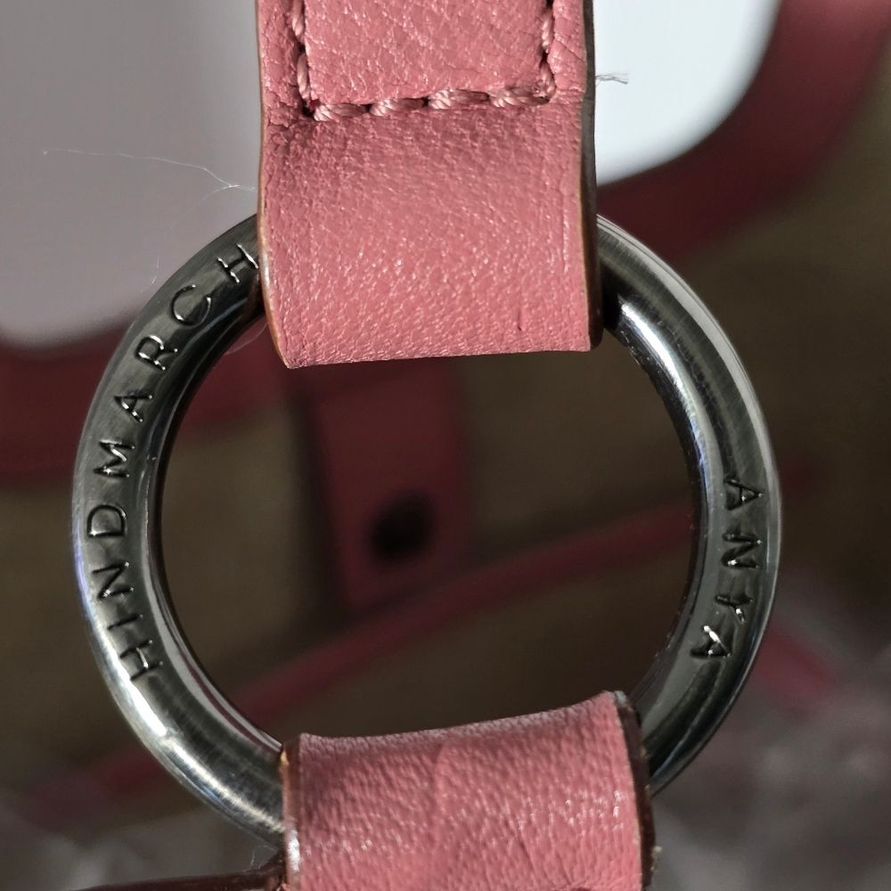 Anya Hindmarch Pink Bow Canvas and Leather Tote Bag - Picture 6 of 16